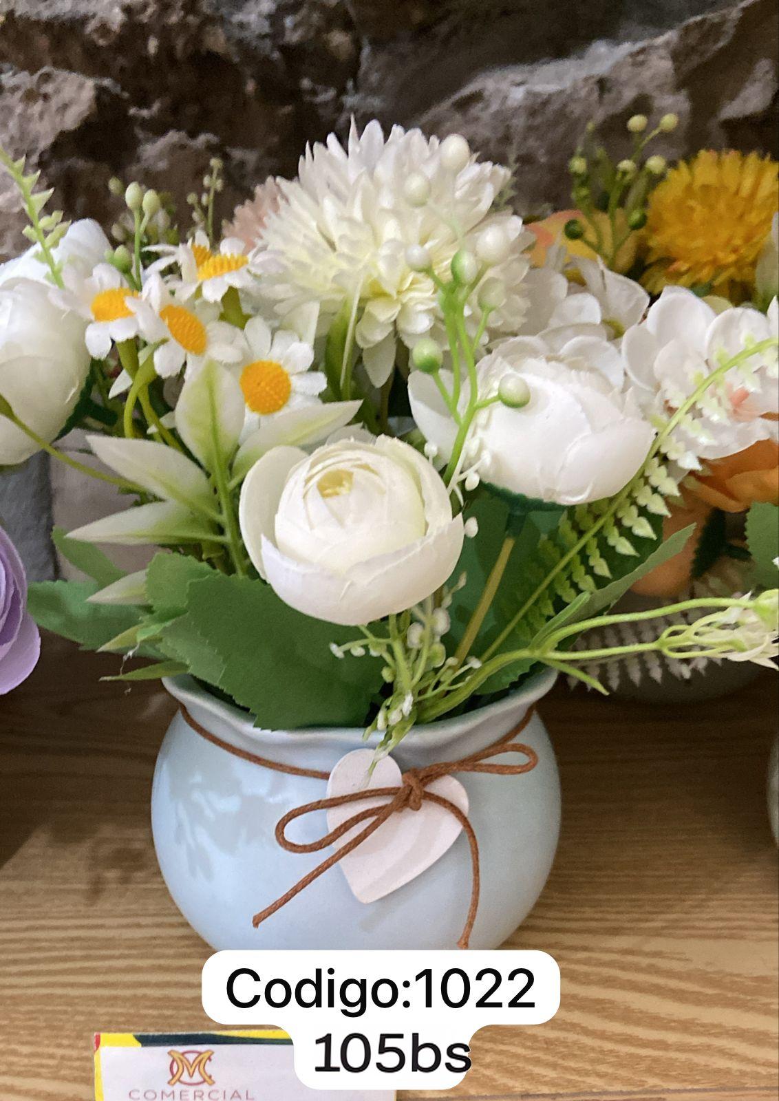 Flores de plástico-1022